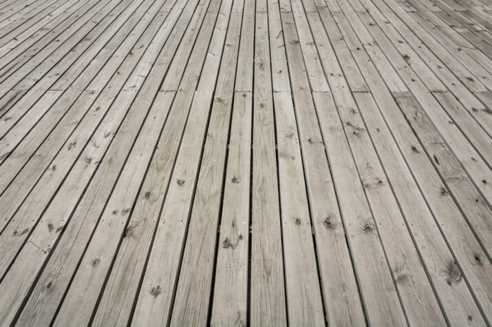 Deck floor painted